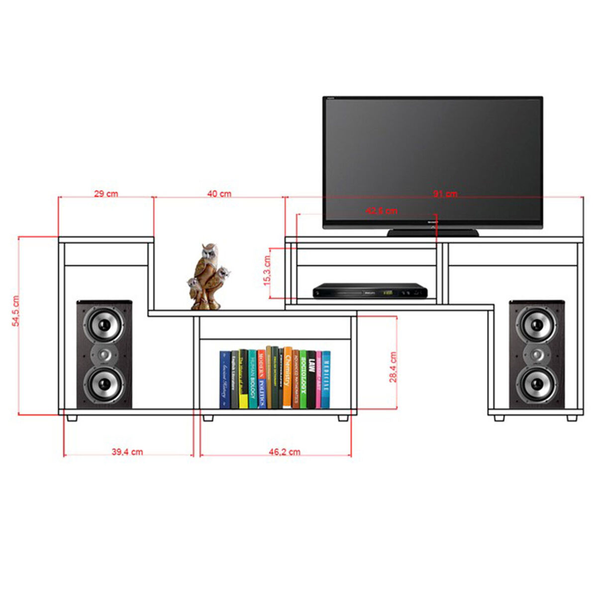 Mueble Bar + Rack Extensible TuHome Beijing