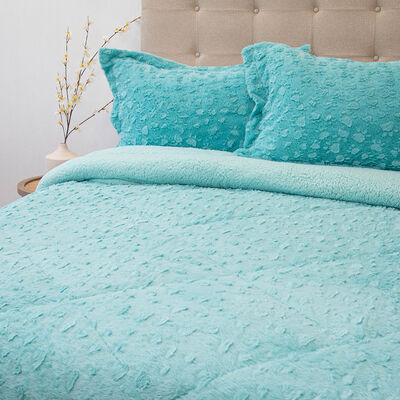 Imagen 2 del producto Cubrecama Doral Super King Turquesa Senses