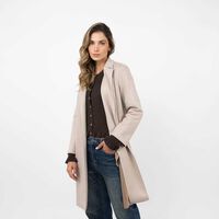 Chaqueta Larga Mujer Zibel Beige
