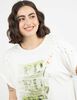 Polera Con Estampado Manga Corta Mujer Extralindas