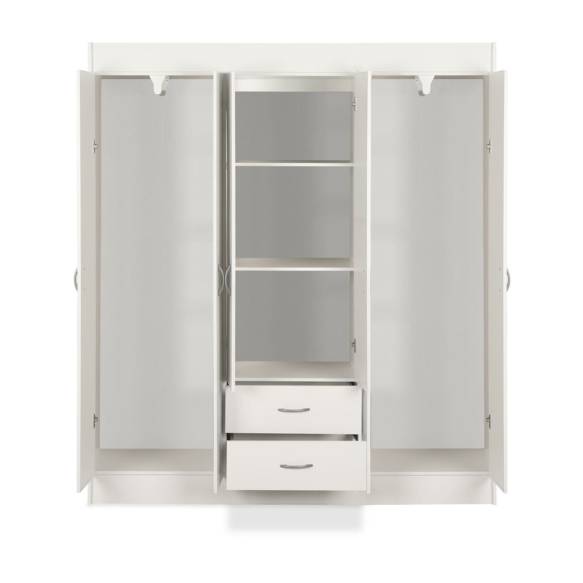 Closet Stanford 6 Puertas 2 Cajones Blanco