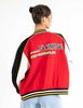 Chaqueta Bomber Varsity Oversized Mujer Icono
