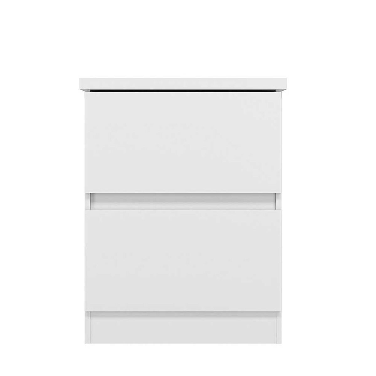 Velador Onessta Bari 2 Cajones Blanco