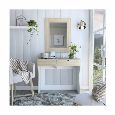 Mueble De Tocador + Espejo Perla