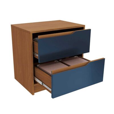 Imagen 2 del producto Velador Roca Indiana 2 Cajones Canela y Azul