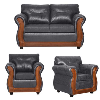 Imagen 1 del producto Juego de Living Black Factory Toronto 4 Cuerpos Gris