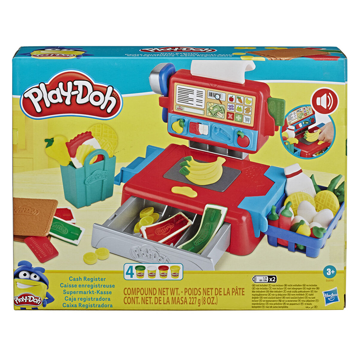 Caja Registradora con Juguete con 4 Colores Play-Doh