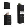 Combo Mueble Superior + Mueble Microondas + Mueble Inferior TuHome Manchester Wengue