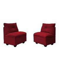 2 Butacas Sofás Home Mateo Rojo