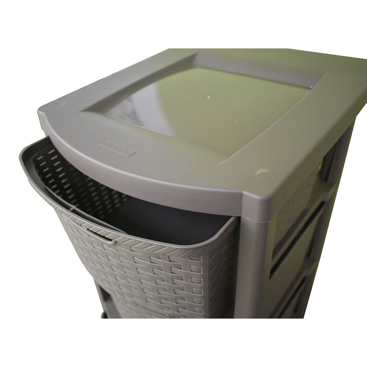 Cajonera Rattan Rimax 3 Cajones Moca