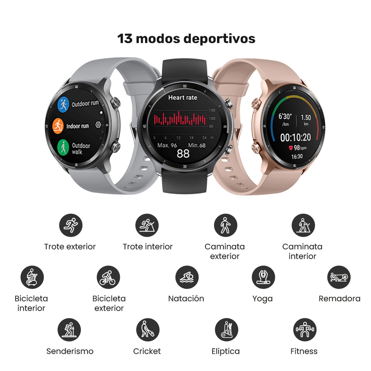 Smartwatch Lhotse Runner 219 1,28" Rosado