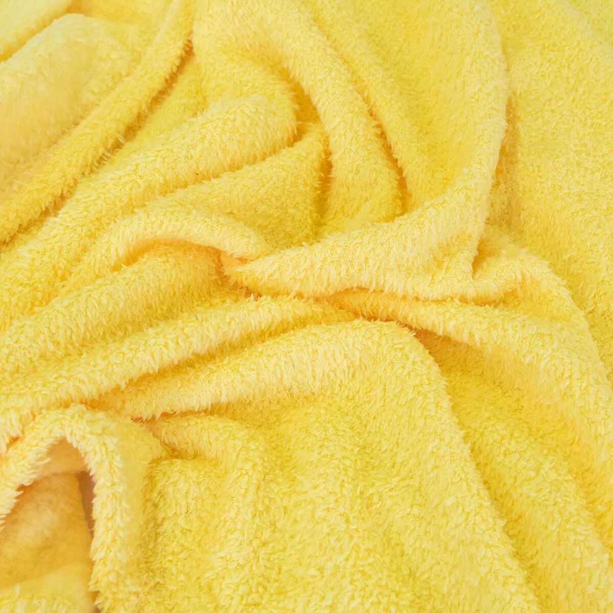 Frazada Poliéster Doral 2 Plazas Deluxe Mostaza