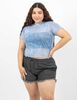 Polera Estampada Transparente Manga Corta Mujer Icono