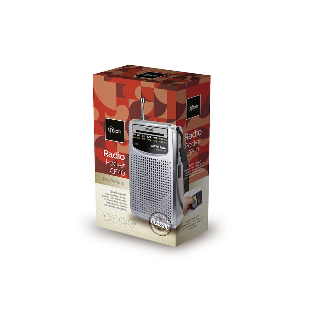 Radio Portatil MLAB 9483 Gris