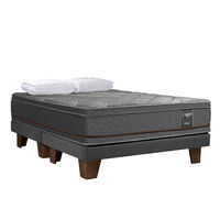 Cama Europea Celta Everest Copper Black King + 2 Almohadas Cotton Top 50 x 90 cm