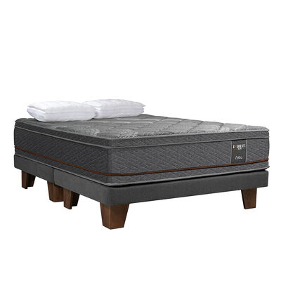 Imagen 1 del producto Cama Europea Celta Everest Copper Black King + 2 Almohadas Cotton Top 50 x 90 cm