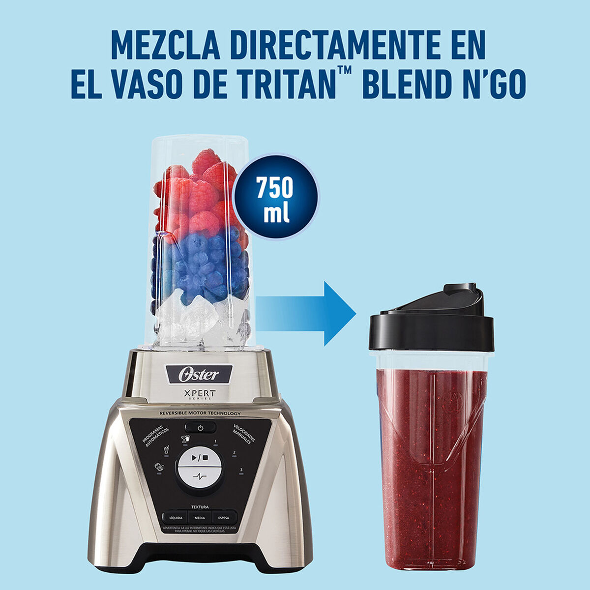 Licuadora Oster BLST3B-CPG-052 2 lt. Xpert Series