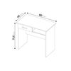 Escritorio 1 Cajón + Estante Silcosil Blanco Madera
