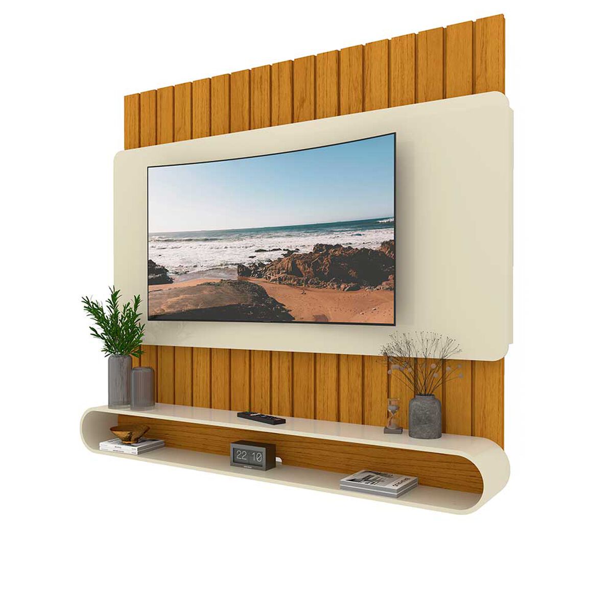 Panel Decocasa Prime Hasta 65" Natural Ow