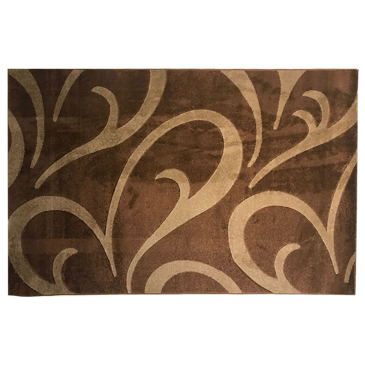 Alfombra Frize Carved D3 80X120 Cm Cafe