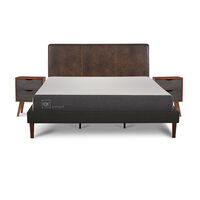 Cama Europea CIC King Smart + Respaldo Baker + 2 Veladores