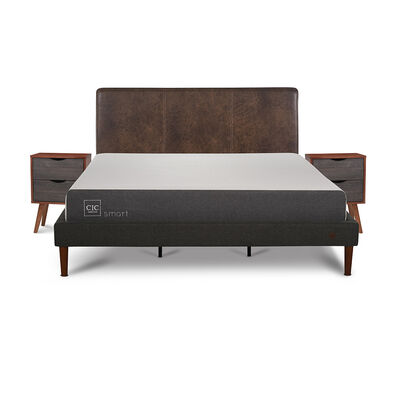 CIC Cama Europea CIC King Smart + Respaldo Baker + 2 Veladores