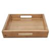 Mesa de Centro Mini Innovamuebles Monarca + 2 Bandejas Nogal Oscuro