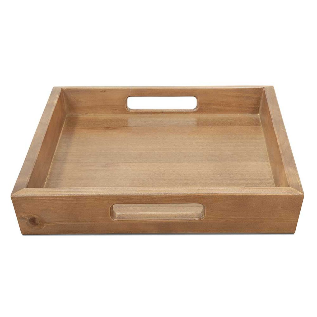 Mesa de Centro Mini Innovamuebles Monarca + 2 Bandejas Nogal Oscuro