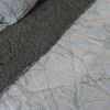 Cubrecama Doral 1,5 Plazas Jacquard Liso Gris