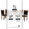 Juego de Comedor Zoy Home Borneo 6 Sillas Café