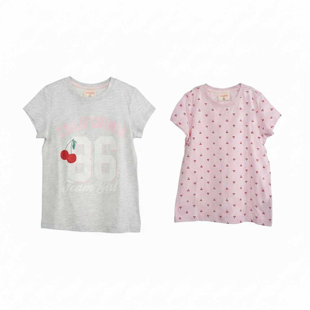 Pack 2 Polera Manga Corta de Algod&oacute;n Ni&ntilde;a Chess