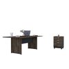 Combo Oficina Mesa Reuni&oacute;n + Archivador 3 Cajones Negro TuHome Home Office