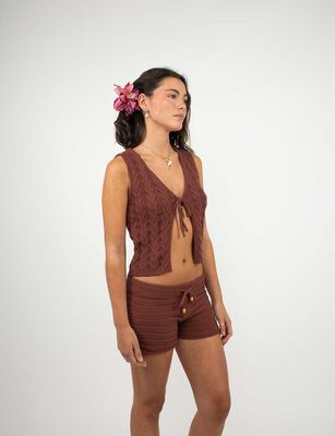 Imagen 1 del producto Blazer Gillet Mujer Icono Cafe