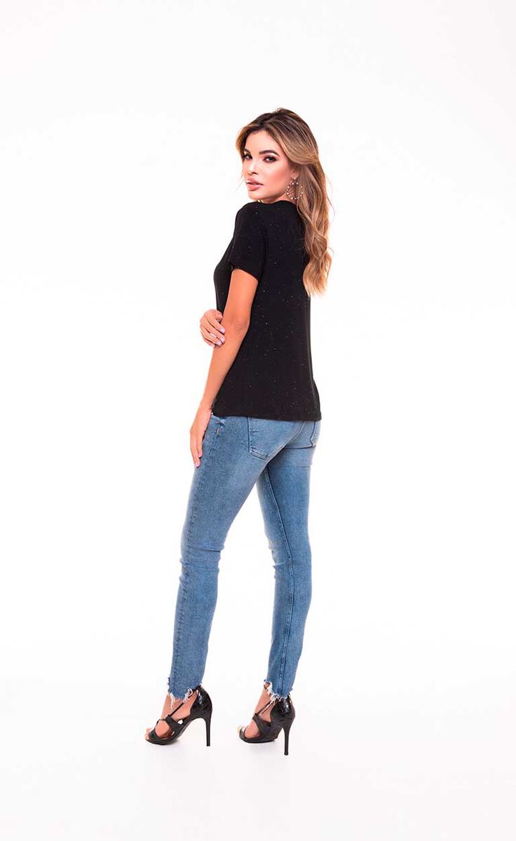 Polera Chocker Mujer Rock Caviar
