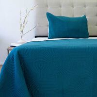 Quilt Doral 1,5 Plazas Petroleo Verde Origins