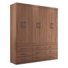 Clóset Onessta Plus 6 Puertas 9 Cajones Jatoba