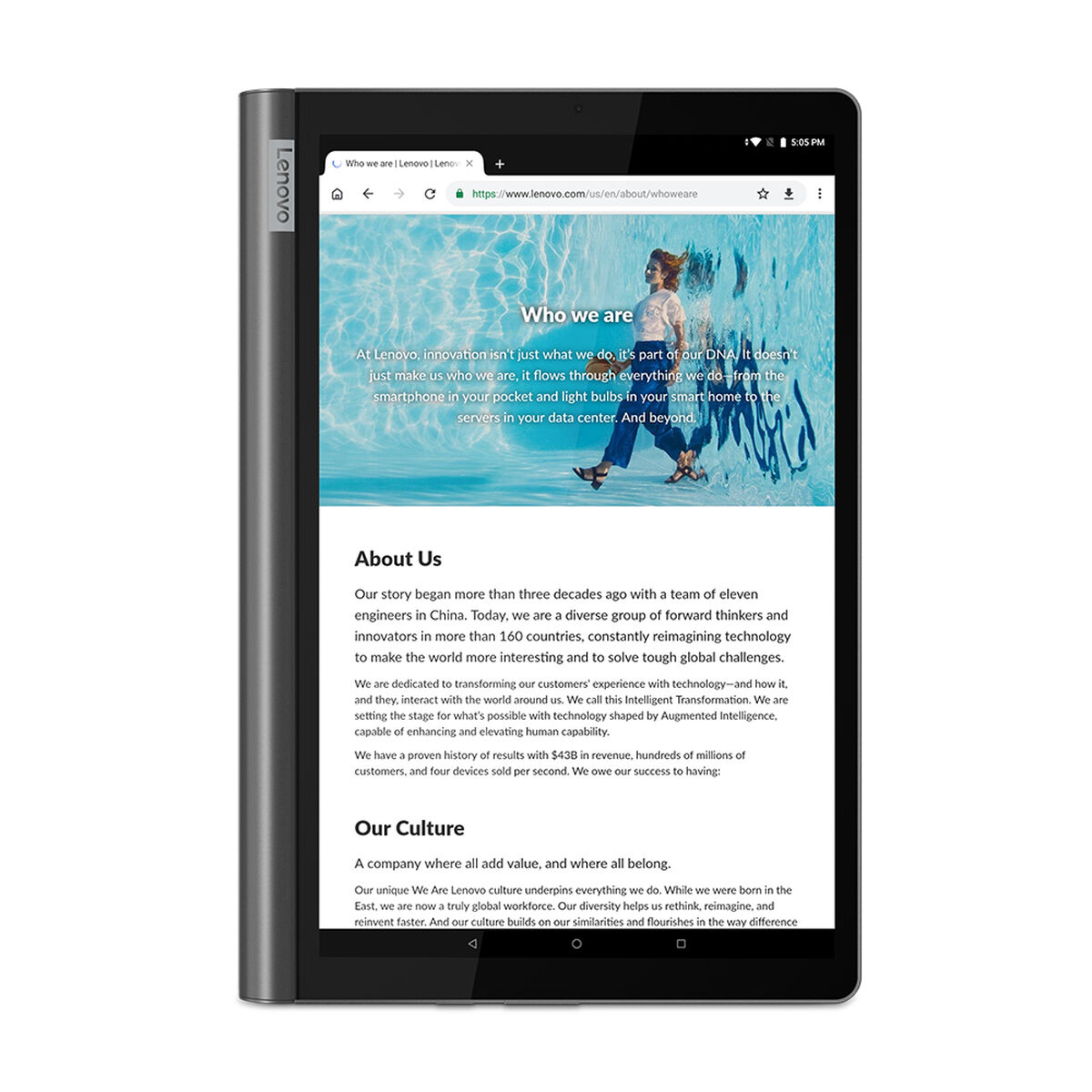 Tablet Lenovo Yoga Smart Tab Octa Core 4GB 64GB 10,1" Gris