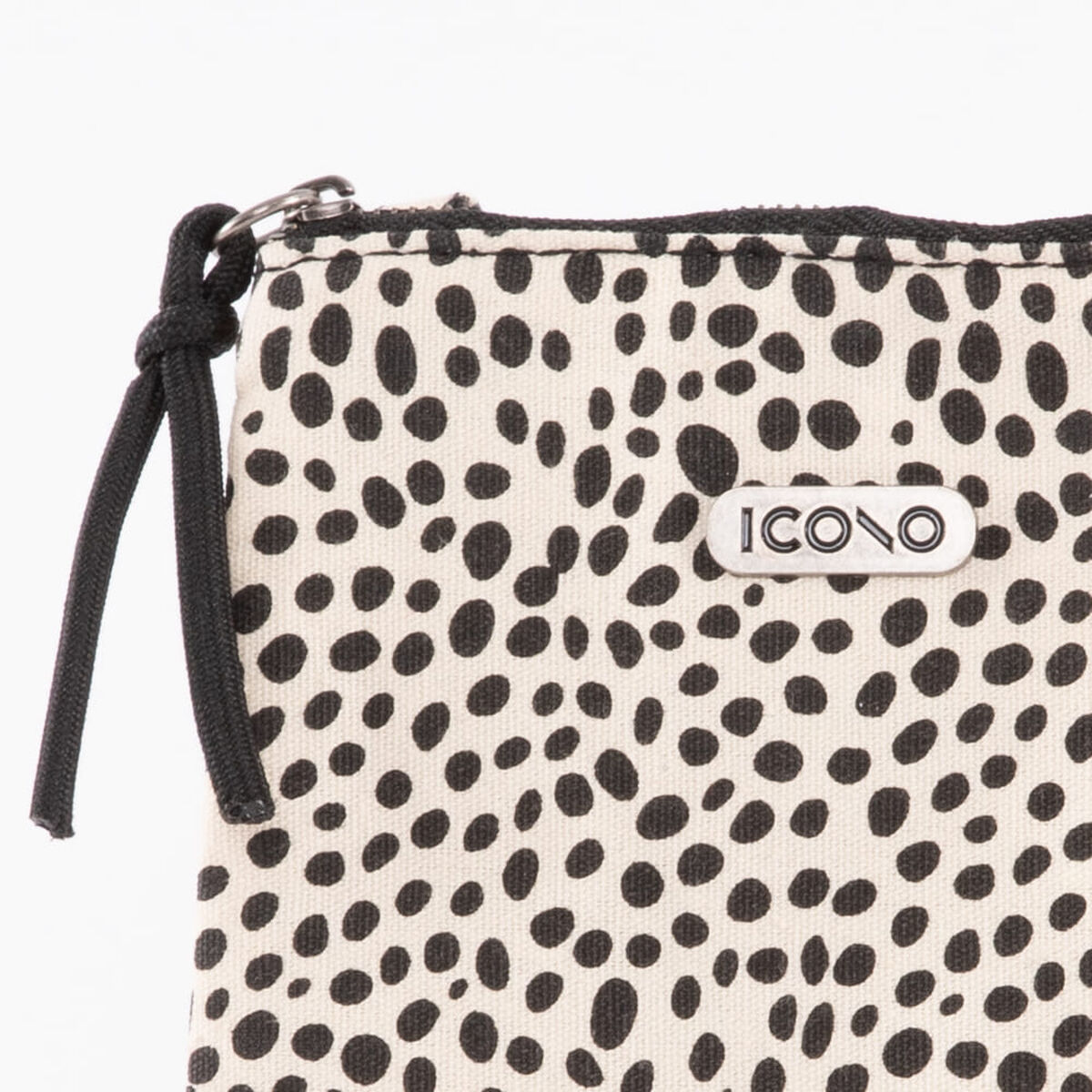 Cartera Porta Celular Animal Print Beige Eco Cuero Mujer Icono
