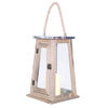Fanal Madera Con Vela Led