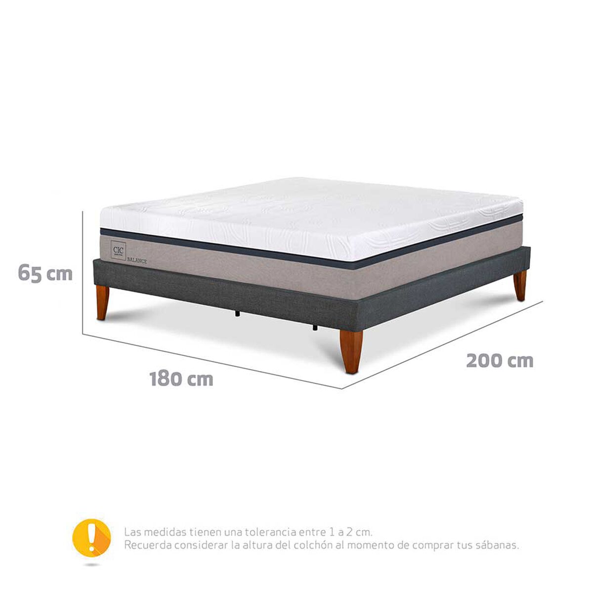 Cama Europea CIC King Balance