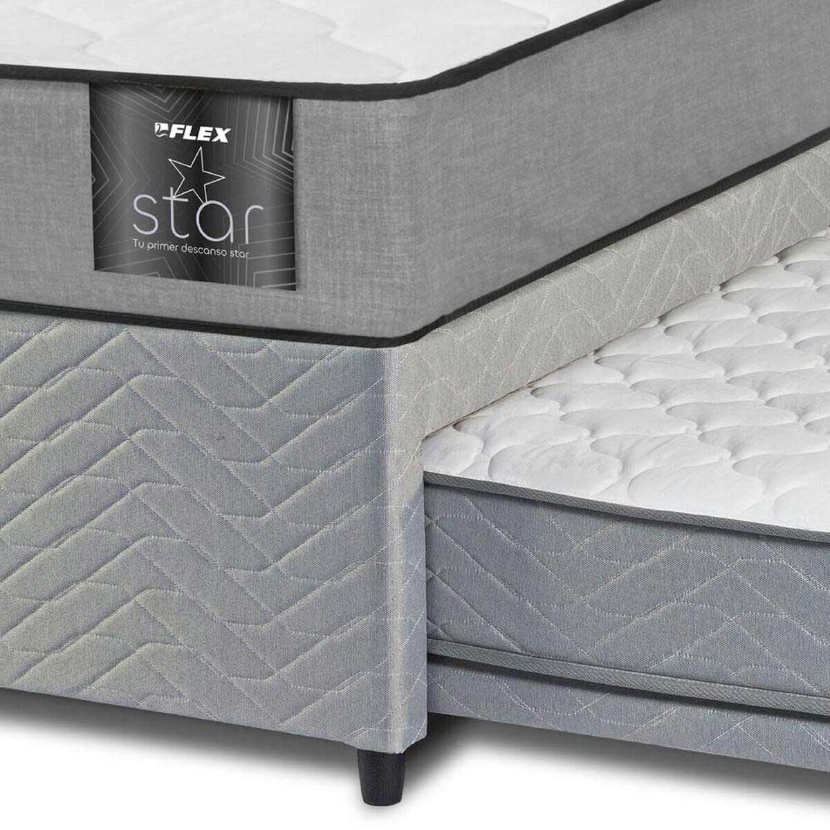 Divan Flex 1,5 Plazas Star + 1 Respaldo + 1 Almohada