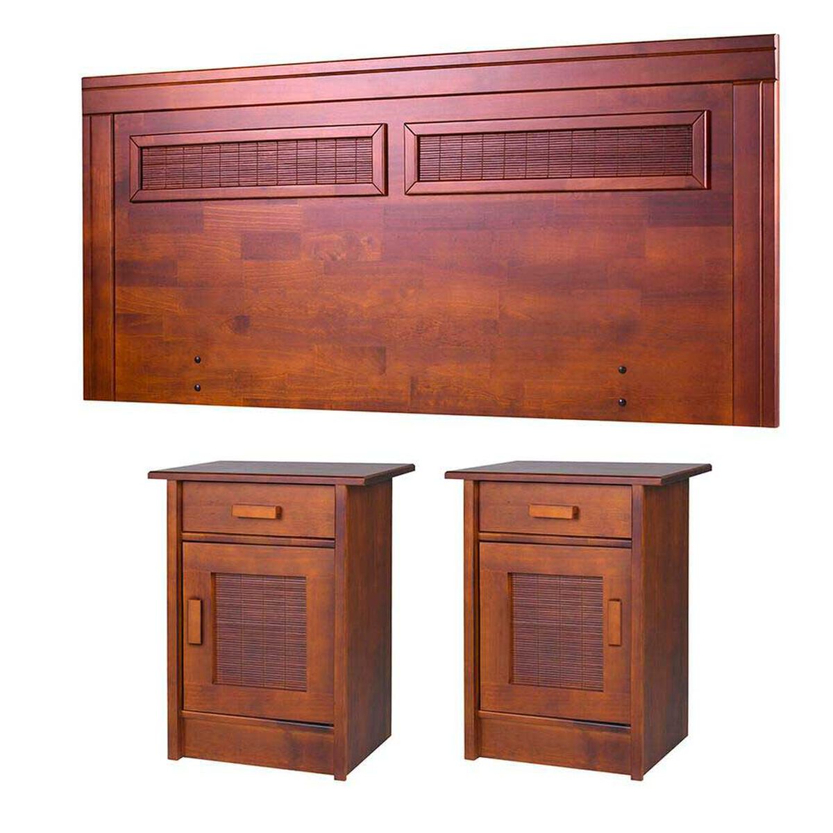 Respaldo King + 2 Veladores CIC Mil&aacute;n