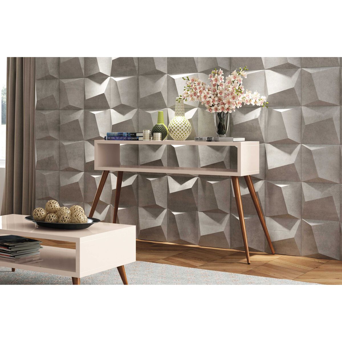 Mesa de Arrimo Exit Quad Off White