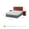 Cama Americana CIC Base Dividida 2 Plazas Excellence Plus + Respaldo + 2 Veladores New Villarrica