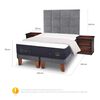 Cama Europea CIC Base Dividida S&uacute;per King S&uacute;per Premium + Respaldo + Veladores + Plum&oacute;n Ganso