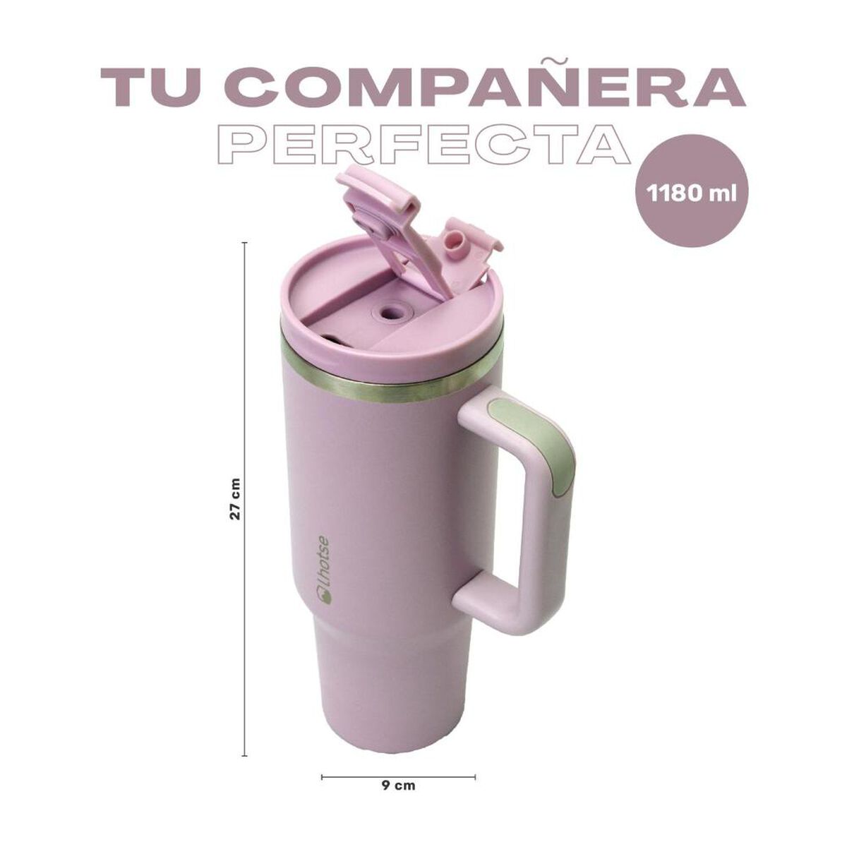 Vaso T&eacute;rmico Tumbler Lhotse Acero Inoxidable con Tapa 1180ml Lila