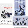 Triciclo Reversible y Plegable con Accesorios Azul Lubabycas