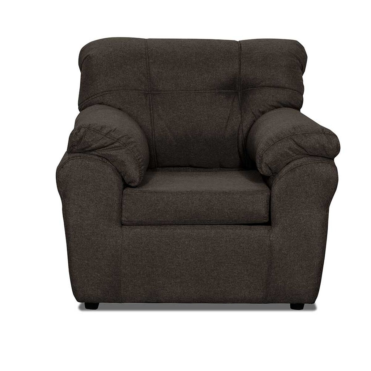 Juego de Living Deco Outlet Polonia Sofá 3 Cuerpos + Dos Sillones 1 Cuerpo Chocolate