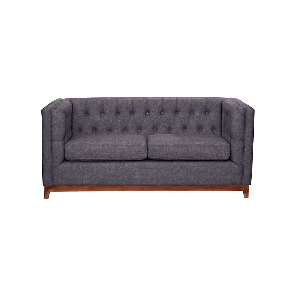 Sofá Latam Home Roma 2 Cuerpos Gris Oscuro