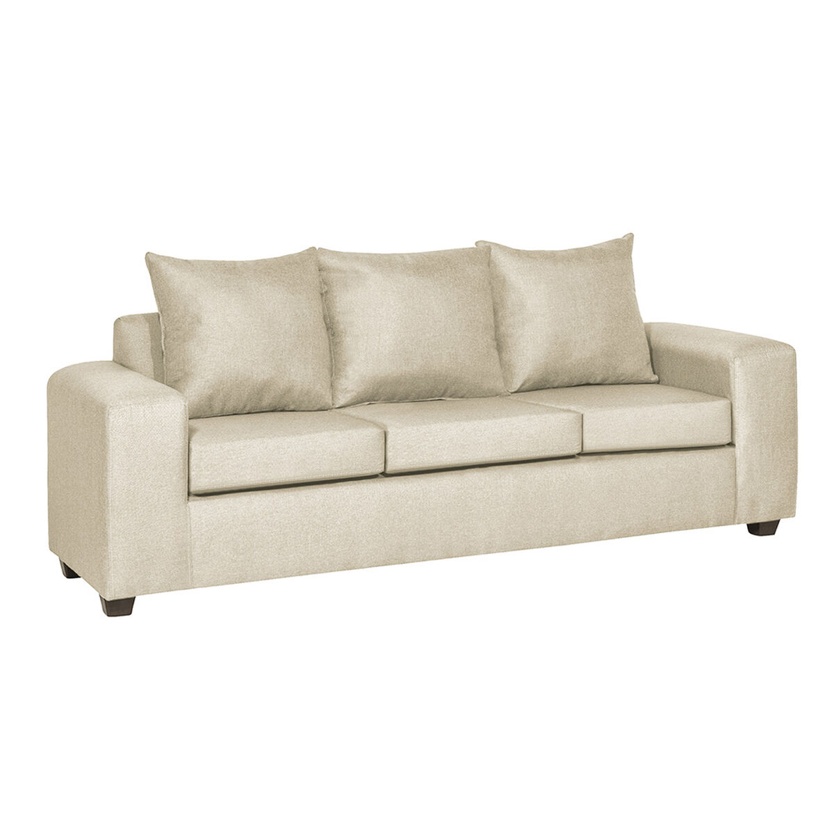 Juego de Living Innovamuebles Kahlo Sofá 3 Cuerpos + Sofá 2 Cuerpos Beige